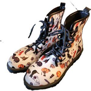 Halloween-Themed Women's Ankle Boots EU Size 39 - US 8.5